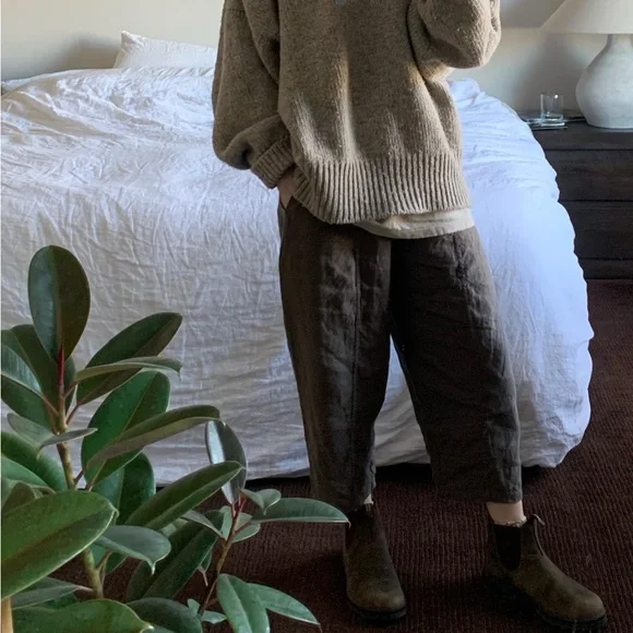 Manufacture De Lin 100% Linen Cocos Trouser Pants XS unisex - Picture 5 of 6